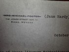 Jane Hardy Author 1954 Typed Signed Letter With Reference To  fann Marlow  Rare