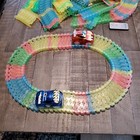 Magic Tracks Speedway Flexable Tracks Easy Set Up And 2 Cars W  Batteries Racers
