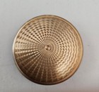 Sterling Mint Green Guilloche Enamel Compact W floral Basket