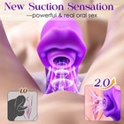 Rotating Rabbit Vibrator Thrusting Dildo Clit G-spot Massager Sex Toys For Women