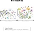 2pcs Toilet Tank And Seat Stickers Set With Different Patterns Colorful Floral
