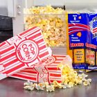 2 Oz Popcorn Bags Red   White Striped Leak Proof Popcorn Bags Party Supply