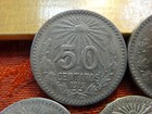 Lot Of 5 Mexico Fifty 50 Centavos  720 Silver Coins Km  447 - Free S h Usa