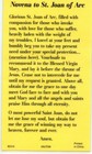 St  Joan Of Arc - Relic Laminated Holy Card - Blessed By Pope Francis 