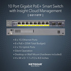 Gs110tp 8-port Poe Gigabit Ethernet Smart Switch Managed With 8 Poe Ports