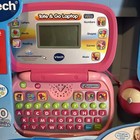 Rare Vtech Pink Tote  go Laptop Educational Computer Toy Web Connect Music Games