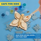 Syncfun 13pcs Wooden Magnet Creativity Arts   Crafts Painting Kit Kids Xmas Gift