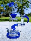 8  Cobalt Cyclops Bong With Screen Filter Bowl Premium Quality Water Pipe Hookah