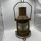 Vintage Solid Brass Copper Nautical Anchor Lantern Antique Ship Maritime Light