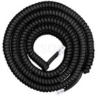 Power Gear Coiled Telephone Cord 4 Feet - 25 Feet Uncoiled Black 76139 Lot Of 4