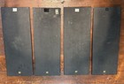  4  Vintage Black Lacquer Mother Of Pearl Inlay Wall Hung Panels 18   x7    Heavy