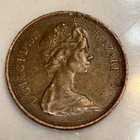                 1971 New Pence 2p British Elizabeth Ii Coin Extremely Rare                 