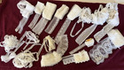 Big Lot Of Vintage  White Nylon Lace  All Lengths   Widths For Craft  Sewing