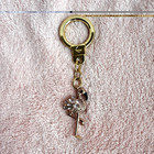 Vintage Kate Spade New York Flamingo Bag Charm Keychain W  Dust Bag