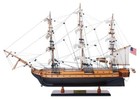 Uss Constitution Old Ironsides Tall Ship Wooden Model 22  W  Floor Display Case