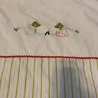 Ikea Fabler Groda Frog Crib Duvet Quilt Cover 43  X 49  Green Stripe 100  Cotton