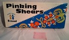 Vintage Trade Mark Friend 7    Pinking Shears Orig Box Japan Sewing Scissors Nos