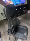 Comfier Shiatsu Kneading Massage Cushion W  Heat For Back   Neck Black gray