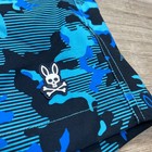 Psycho Bunny Swim Trunks Boys Xl Blue Camo Striped Mesh Lined Beach Shorts