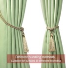 Tassel Curtain Holdbacks Rope Tie Backs Tassel Tiebacks Beaded Ball Decor