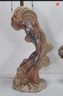 Rare Vintage 1950   s Mid Century Chalkware Reglor Mermaid Lamp Set Read More