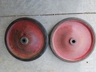2 -antique Steel Metal Pedal Car Wagon Tractor Wheel Rims 1920s 9 1 2   