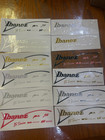4sets Guitar Headstock Self-adhesive Uv Decals Stickers For Ibanez J m Rg Series