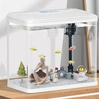 Sandstone Fish Tank Decor - Small Aquarium Decorations - Thinker Statue