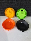 Tervis Tumbler16oz Travel Lid s With Sliders Green Black Yellow Orange Lot Of 4
