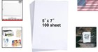 100 Sheets 5  X 7  Heavyweight White Cardstock - Perfect For Invitations   Cards