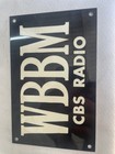 Vintage Metal Sign Wbbm Cbs Radio Advertising Chicago