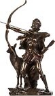 Artemis Diana Greek Goddess With Bow Cold Cast Bronze Statue Figurine 12 2 Inch