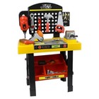 Workbench Tool Set Kids Age 3 Building Skills Motor Play Gift 50 Pieces Plastic