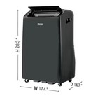 Hisense 550 Sf 10 000 Btu Portable Ac W  Heater Ap1022hw1gd