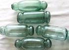 Japanese Glass Floats 5  Lot-5 Tohoku Hokkaido Fishing Rollers Antique Usa Bz