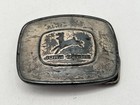 Vintage 1986 John Deere 1956 Historical Trademark Leaping Deer Logo Belt Buckle