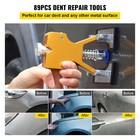 Uimoso 89pc Paintless Dent Removal Rods Stainless Steel Rod Tool Dent Repair Kit