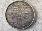 Antique Ww1 White Metal Medal   Fob Naval Action - Heligoland Bight  Dogger Bank