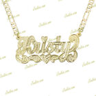 Personalized Gold Plated   2tone   Silver Single Name Plate Necklace Any Name 