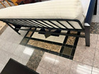 Madison Full Size Espresso Wood Arm And Black Metal Futon Frame