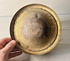 Antique Victorian Brass Stove Cap Cover Floral Repousse