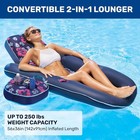 Aqua Campania Ultimate 2-in-1 Pool Float Lounge     Extra Large     Inflatable Po   