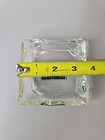 Vintage Collectible Ashtray Wendy s Restaurant Old Fashion Hamburger Clear Glass