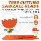 10-piece Reciprocating Saw Blades 6   8 Inch Wood   Metal Cutting Saw Blades Pre