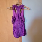 Nike Dri - Fit Racer Back Running Tank Top Purple Geometric Women s Size M