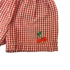 Vintage 90s Disney Pooh Red Gingham Shorts Cherry Embroidery Sz 4t Summer