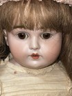 Antique German Bisque Doll 23    Sleep Eyes Teeth Orig Dress Jointed