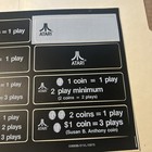 Original Factory Atari Logo Coin Price Play Arcade Video Game Sticker