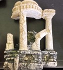 Aquarium Ornament Ruins Statue  Fish Tank White