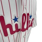 Majestic Philadelphia Phillies Hunter Pence 3 Pinstripe Baseball Jersey Mens L